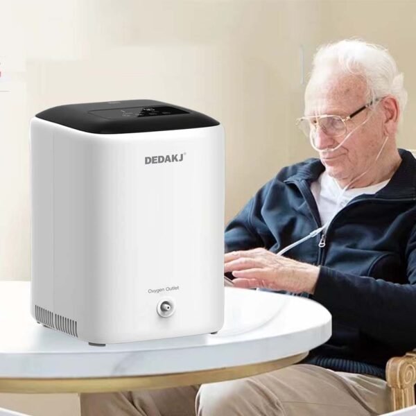 Concentrador de oxígeno de flujo continuo semi portátil 7 litros/min