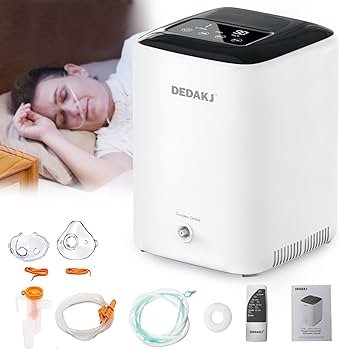 Concentrador de oxígeno de flujo continuo semi portátil 7 litros/min