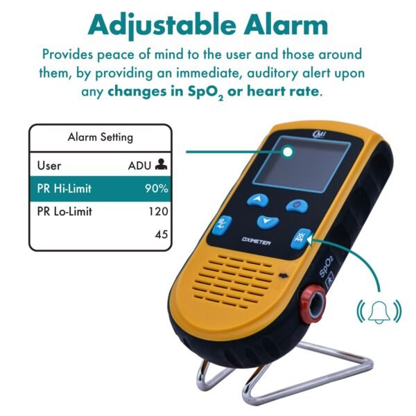 Oxímetro profesional recargable con sensor pediátrico CMI Health PC-66L