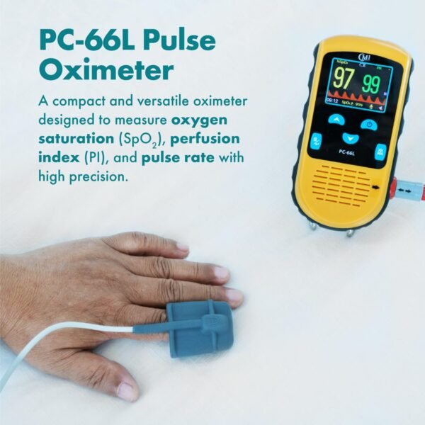 Oxímetro profesional recargable con sensor pediátrico CMI Health PC-66L