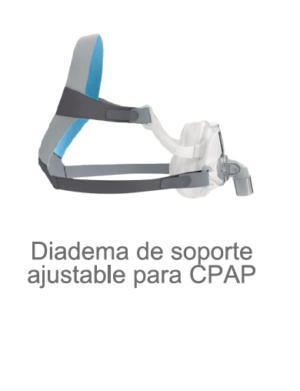 Diadema de soporte ajustable para CPAP o BPAP